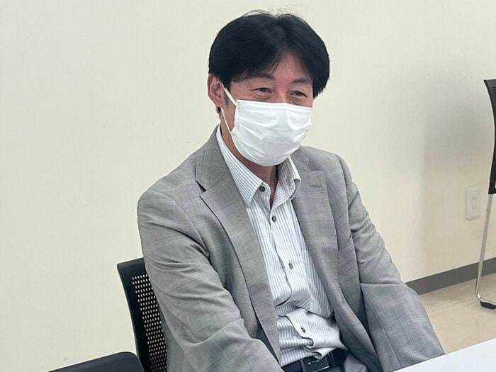 専門分野で活躍する男性看護師が多いと話す平山講師