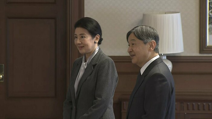 兵庫では阪神・淡路大震災の聞き取りを続ける高校生らと懇談された（2025年1月）