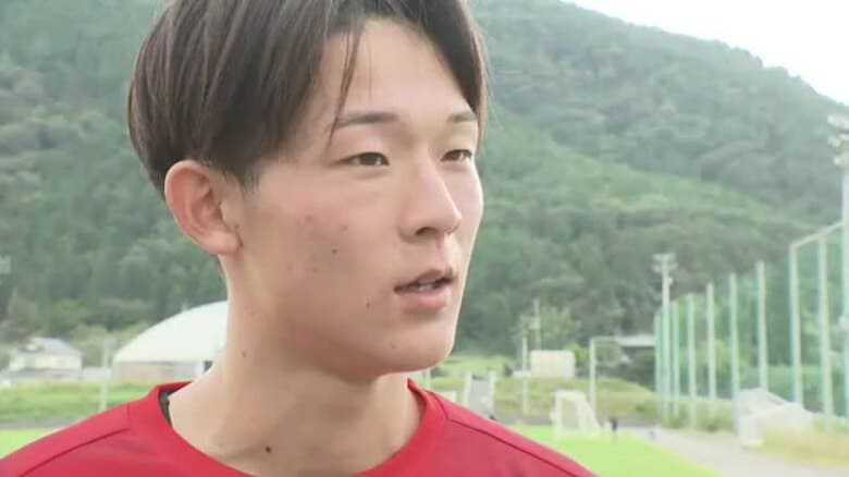 福島ユナイテッドFC　20歳の土屋櫂大が攻守で躍動　U-21日本代表選出の若き守備の要｜FNNプライムオンライン