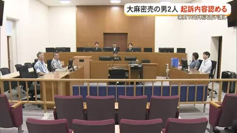 大麻密売の男2人、初公判で起訴内容認める　裁判員裁判、来月16日に判決｜FNNプライムオンライン