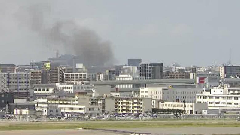【速報】現場付近から黒煙上がる　福岡市博多区の住宅で火事　消防が出動中｜FNNプライムオンライン