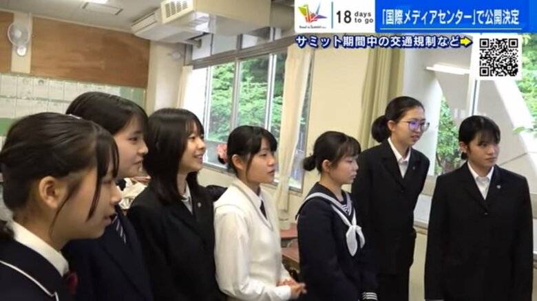 動画「平和の軸線」の制作メンバーら