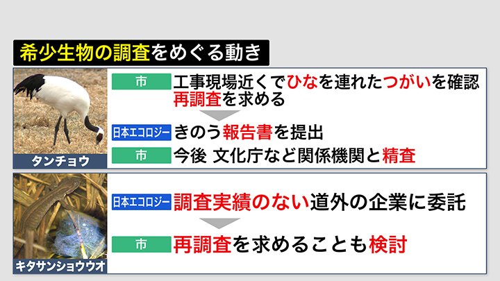 希少生物の調査をめぐる動き