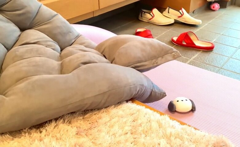 ベッドまで持ってきてしまっている