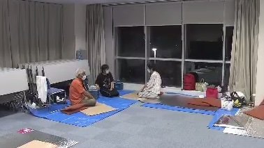 台風接近で避難した住民　紀宝町 8月14日
(町内全域の5200世帯・1万人超に避難指示)