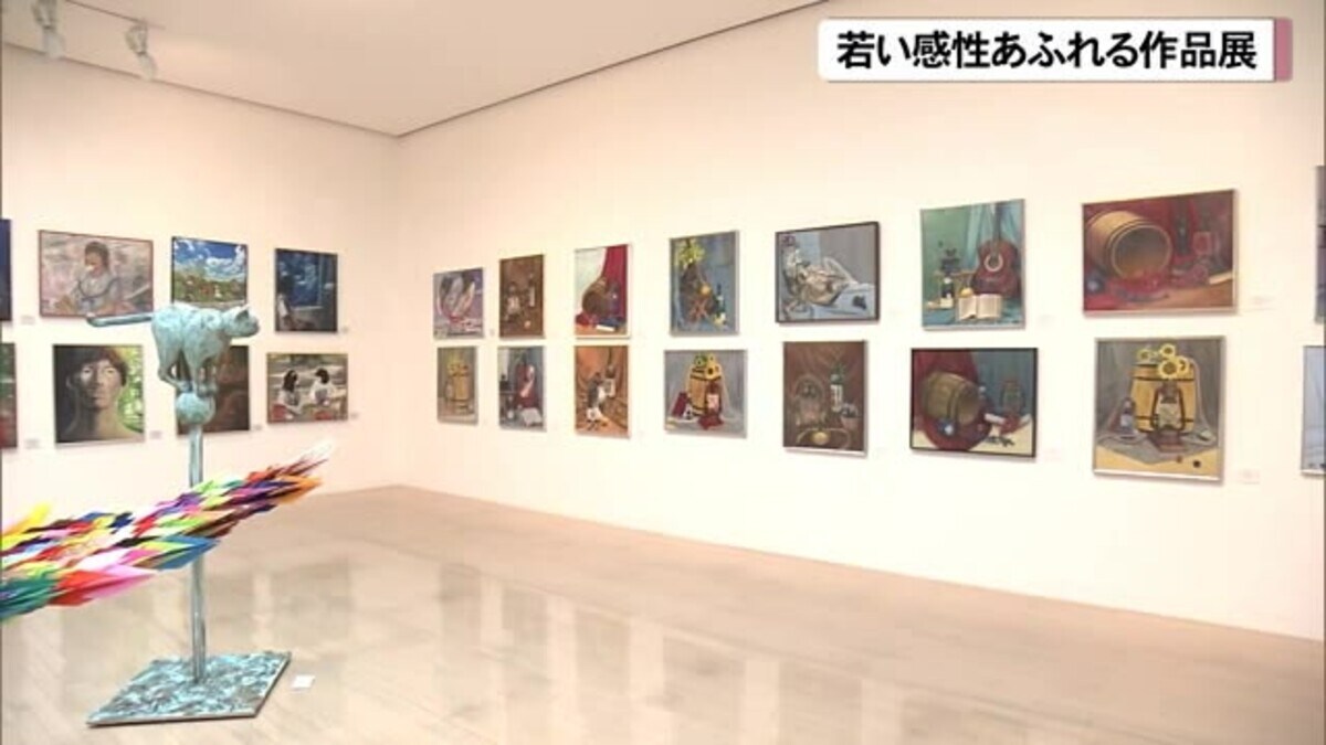 若い感性あふれる 開邦高校芸術科コースの作品展開催 那覇・沖縄｜FNN