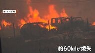山火事拡大で9万人に避難呼びかけ　約60平方キロメートル焼失　人為的な原因の可能性も　アメリカ