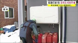 配達灯油1缶 去年比486円高い 県生協連「つらい価格設定」<岩手県>