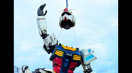 万博『ガンダム』　“頭”と“胴体”ドッキング　横浜の動くガンダム再活用だが万博では『動かず』 　世界初のポージング　宇宙で生活する世界観を表現