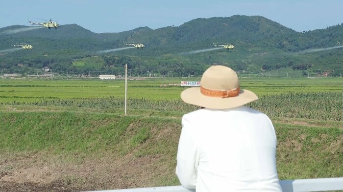 農薬散布を金総書記自身が指揮したという