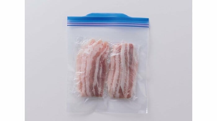 肉を保存する際の一例