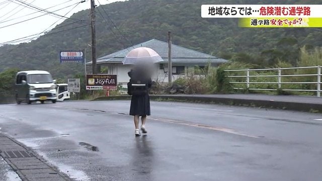 1台をやり過ごすも対向車線から車が来ており、道路の真ん中で止まってしまった