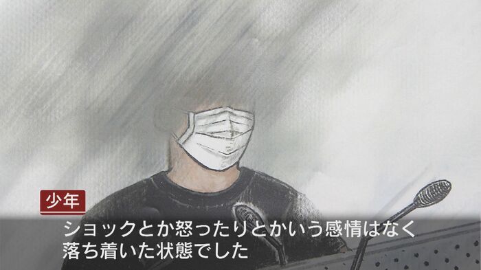 「ショックや怒りはなかった」と語った少年