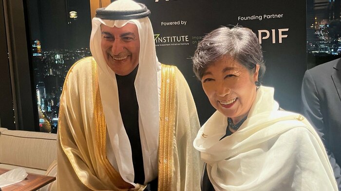 小池都知事と駐日サウジ大使