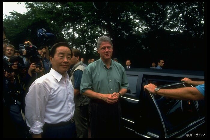 クリントン大統領と韓国の金泳三大統領(いずれも当時)(1994年7月)