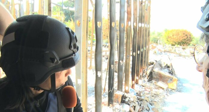 ミサイル警報でシェルターに駆け込んだ