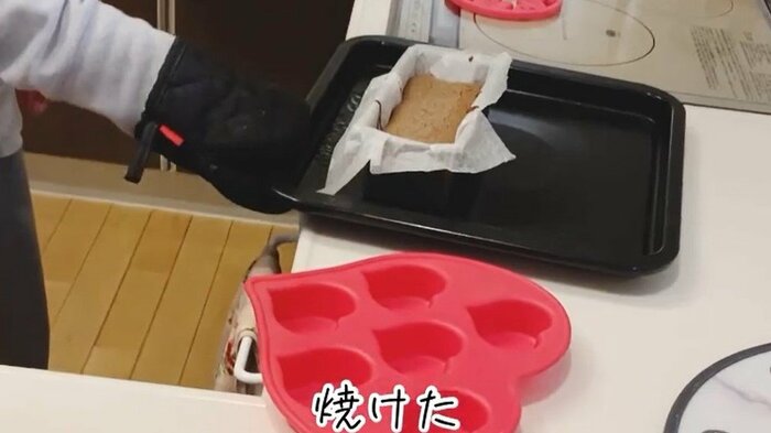 フォンダンショコラを作る長男さん
