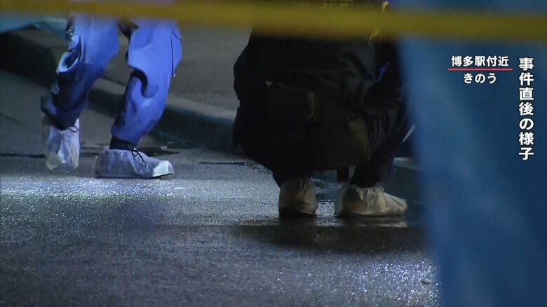 【独自】無言で“馬乗り” 複数回刃物を振り下ろす　博多駅前で女性刺殺　目撃者語る一部始終｜FNNプライムオンライン