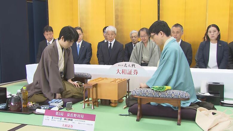 藤井七冠が勝てば3連覇に王手…名人戦七番勝負の第3局始まる 羽田に続き関空での“空港対局”で永瀬九段が挑戦｜FNNプライムオンライン