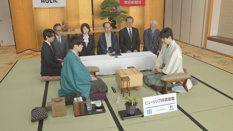 棋聖戦第一局　千葉・木更津市（4日）