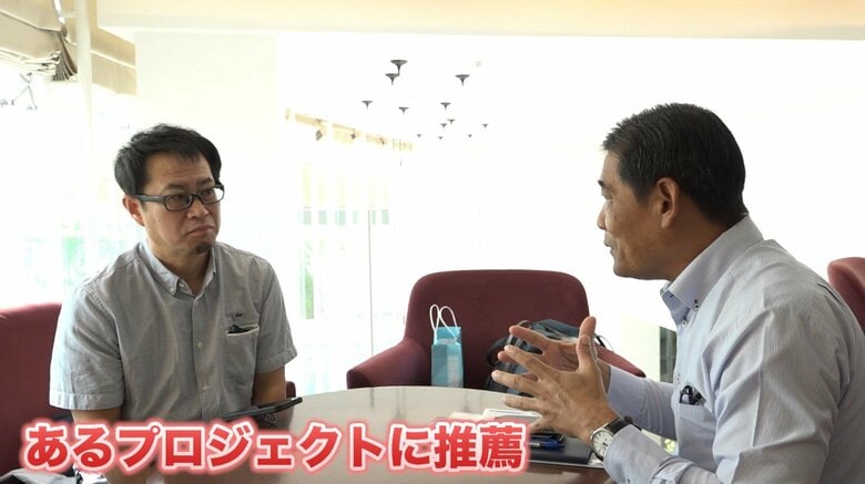 丸和　林俊成社長（左）　エク・ブンタさん（右）