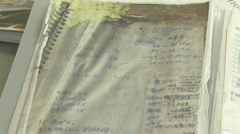 水没したレシピ