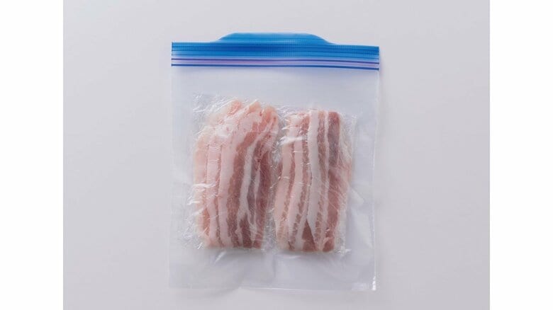 肉を保存する際の一例