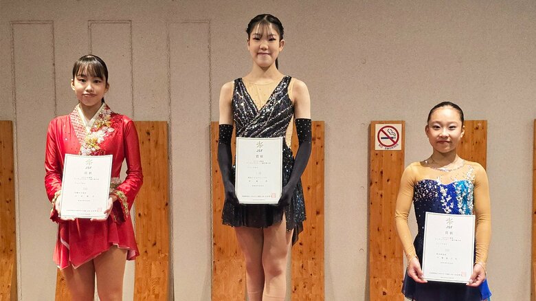 関東選手権ジュニア女子表彰台