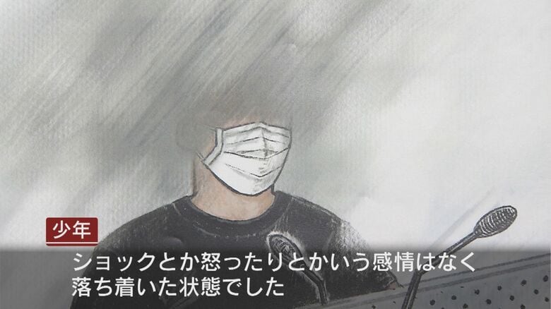 「ショックや怒りはなかった」と語った少年