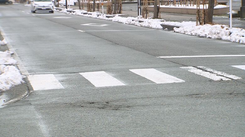 事故現場（上越市大豆）