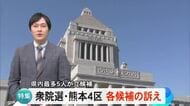 衆院選・熊本４区 県内最多５人が立候補 序盤の動きと訴え