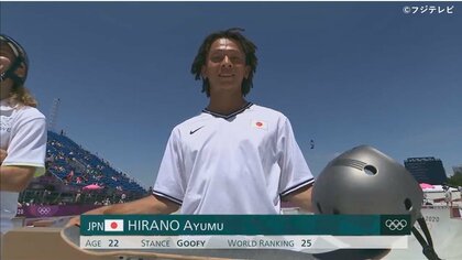 スケートボード男子パーク予選　夏冬二刀流の平野歩夢は14位敗退も「刺激的な場になった」
