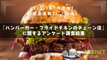 【2025年1月実施】【回答者数21,756名】「ハンバーガー・フライドチキンのチェーン店」に関するアンケート調査結果