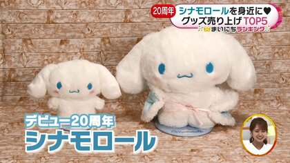 今年で20周年「シナモロールグッズ」売り上げTOP5……第1位は毎日使える