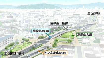 発見から18年…道路”か“古墳”か“ 論争に終止符 “両立”に向け沼津市が工事の入札を公告【静岡発】｜FNNプライムオンライン