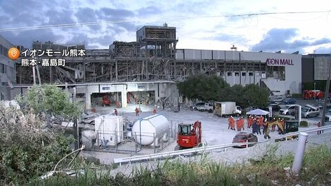 熊本地震から5日目　死者36人に　宇城市のイオンで男性救助