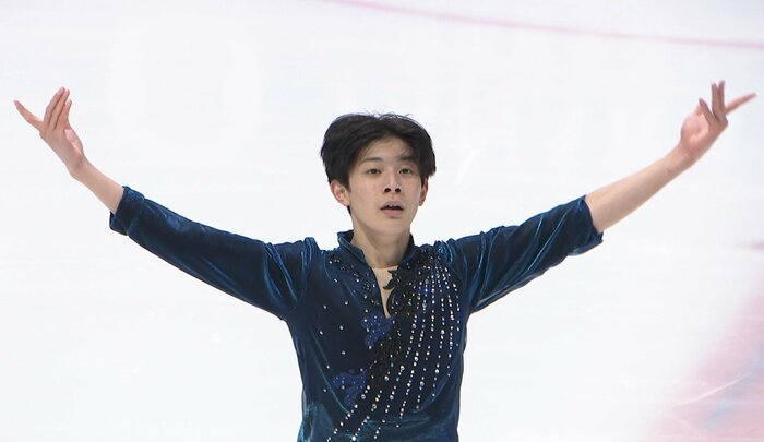 ショートでトリプルアクセルを完璧に成功させた森遼人（東京選手権）
