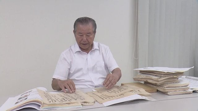 福島県遺族会・事務局長の佐藤洋孝さん(84)
