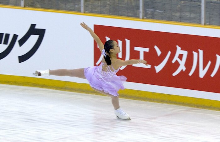 4回転トゥループを成功させる勝負強さを見せた島田麻央