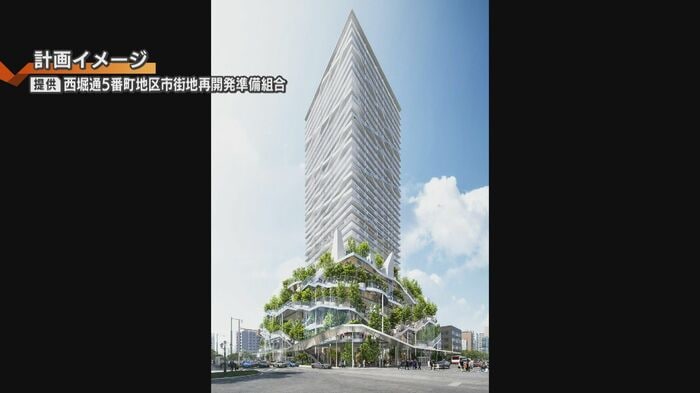 複合型タワーの計画イメージ