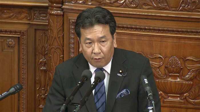 枝野代表は20日の衆院本会議で2時間43分にわたり演説