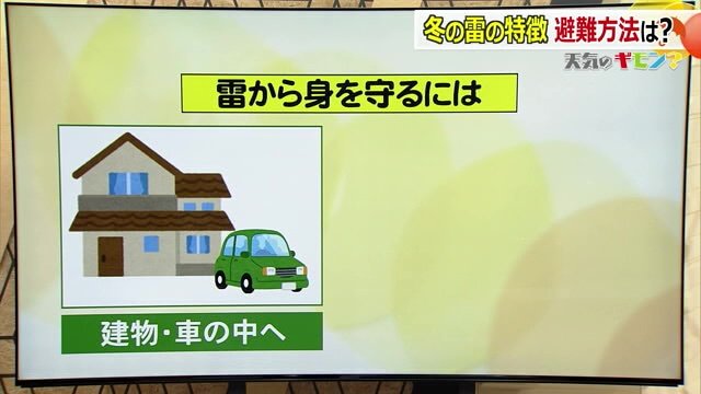 雷が鳴ったら屋内か車内へ避難