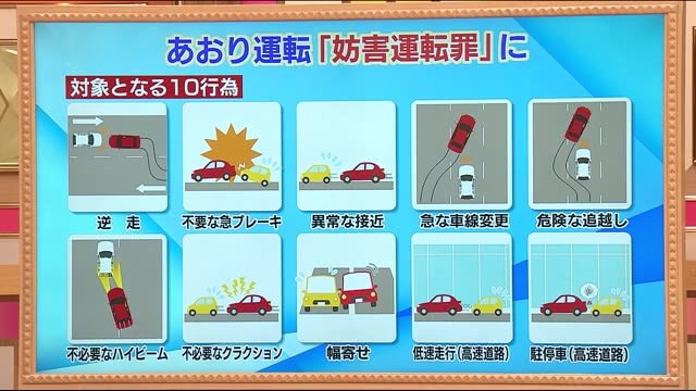 《あおり運転》 どんな行為が対象に?? 罰則は??