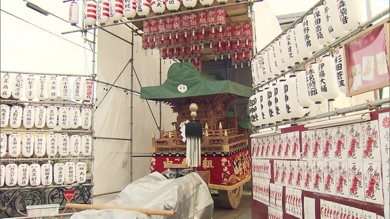 やぐら追い越した際に転倒し車輪の下敷きになったか…祭りのやぐらにひかれ26歳男性死亡　大阪・泉南市｜FNNプライムオンライン