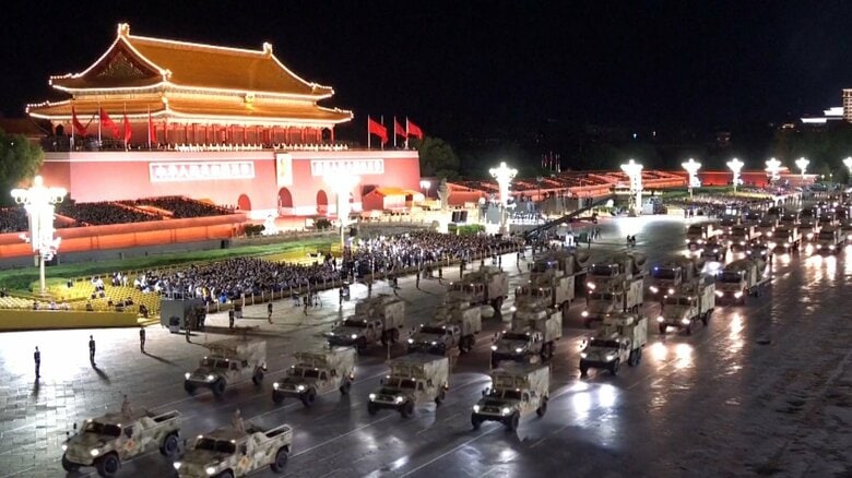 中国、9月実施の大規模軍事パレード前に最終リハ｜FNNプライムオンライン