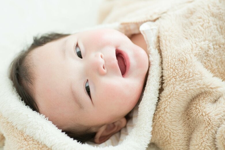 ベビースキーマ特徴が多い赤ちゃんの顔（画像はイメージ）