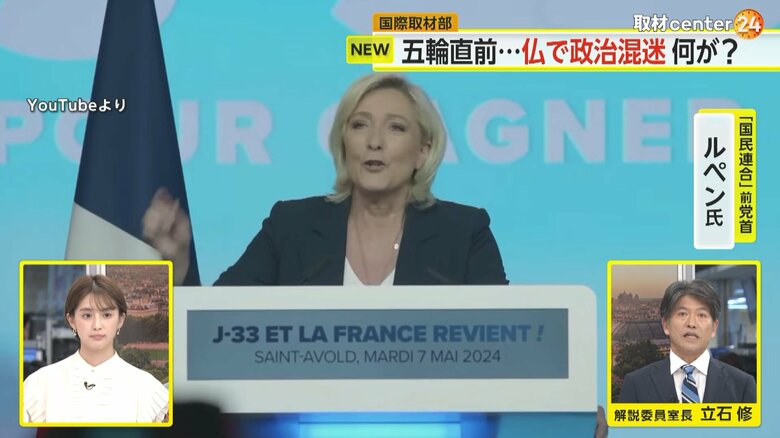 「国民連合」の事実上のリーダー、ルペン氏
