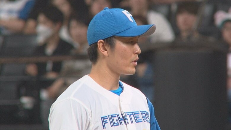 今季初セーブをあげた玉井大翔投手