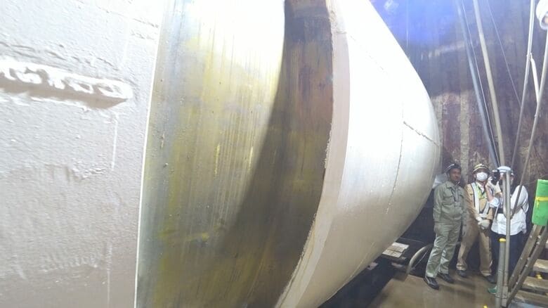 シールドマシン後方