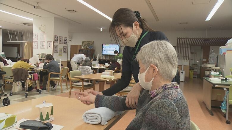 入浴前に利用者の血圧を測定